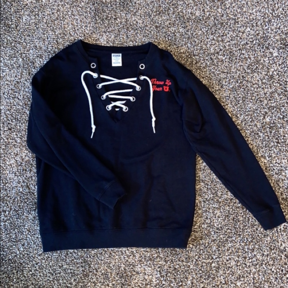 Pink University of Utah sweatshirt